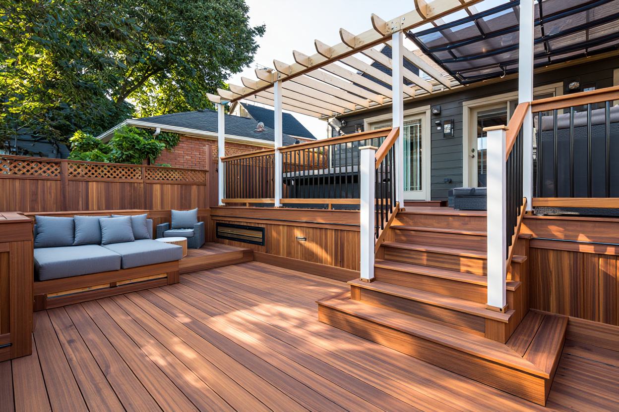 Multi-Level Deck with Pergola