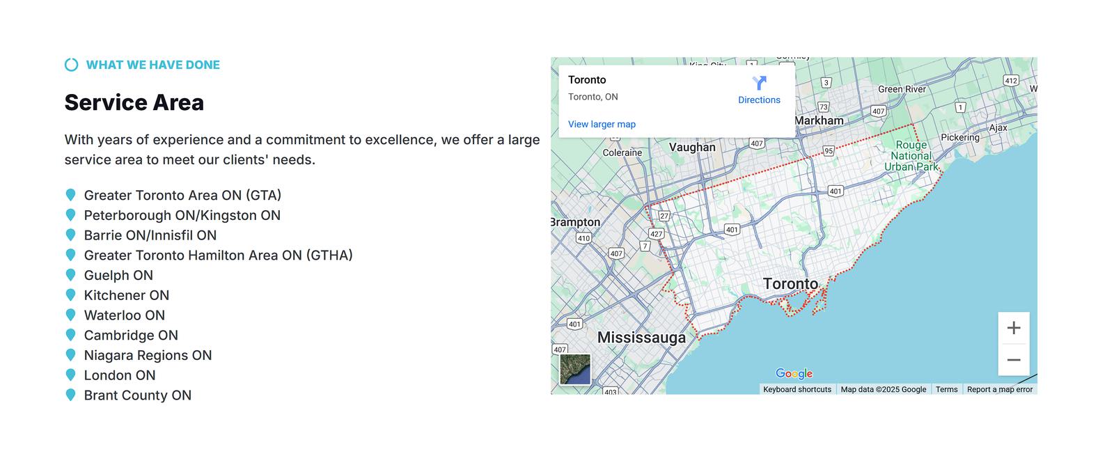 AZ Hardscapes Service Area Map