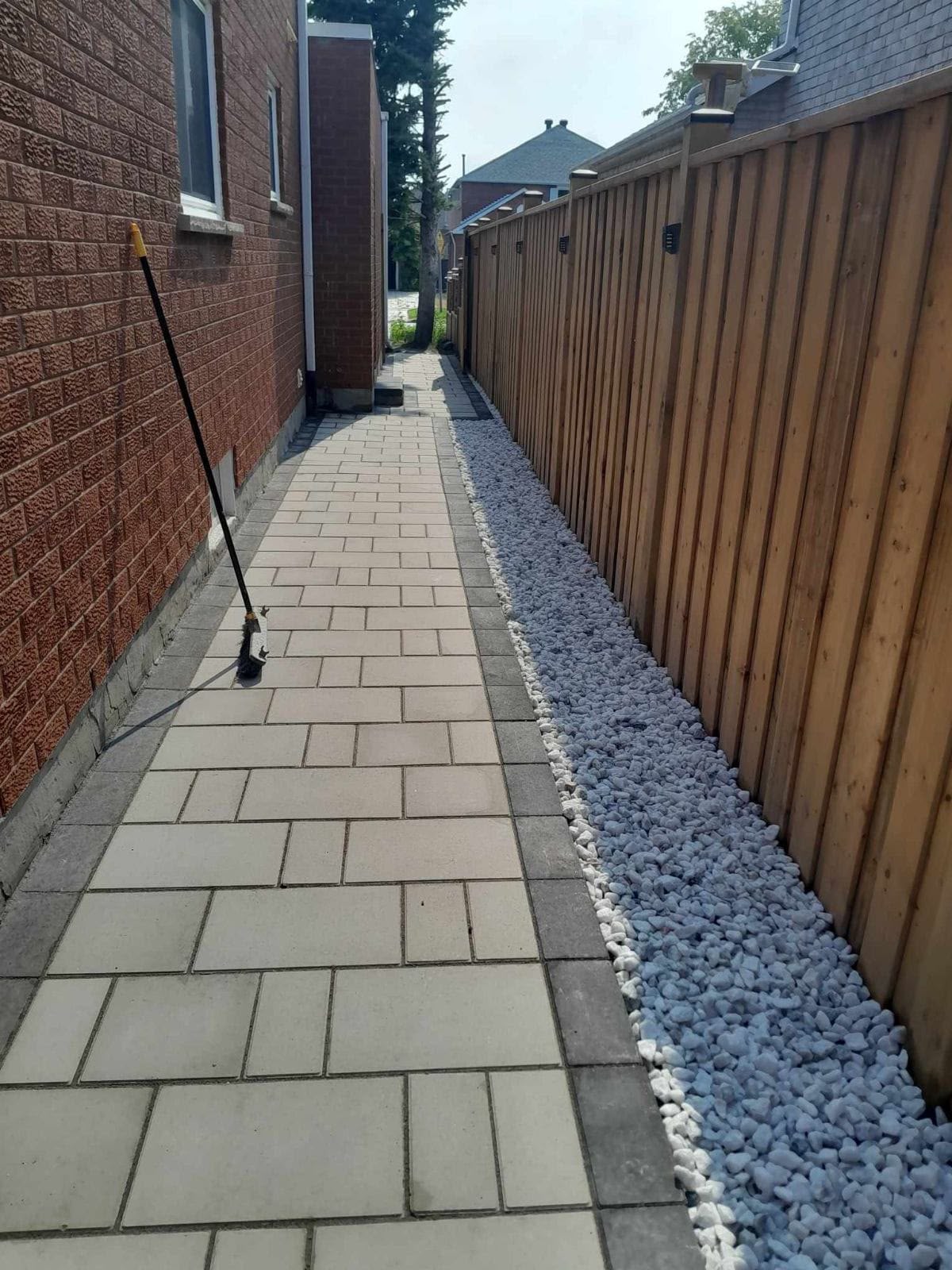 Side-Yard Paver Walkway
